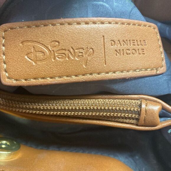 DANIELLE NICOLE Disney‎ Parks Tinkerbell Convertible Backpack Handbag Brown - Picture 11 of 12